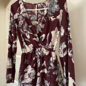 A maroon romper!